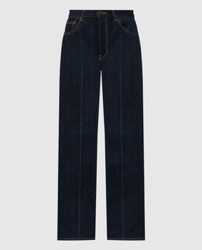 Alexander McQueen Blue jeans with a patch 839537QYAAB