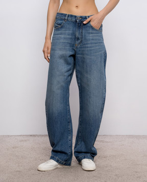 The Attico Blue jeans with a patch 261WCP00321DDD122AA