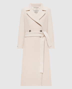 Peserico Double-breasted coat with ivory wool S20196A08844