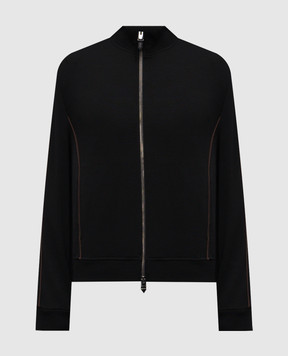 Canali Black wool sports jacket MJ02339T0912