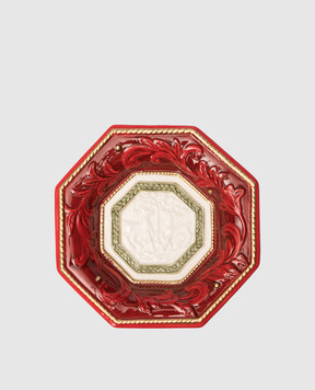 Fitz&Floyd Ceramic red snack plate 24013