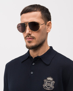Tom Ford Lou gold sunglasses FT1308