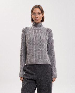 Allude Gray wool and cashmere sweater 26517092