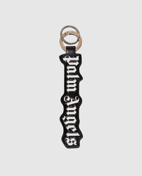 Palm Angels Black key chain with logo PMNJ009F24FAB001