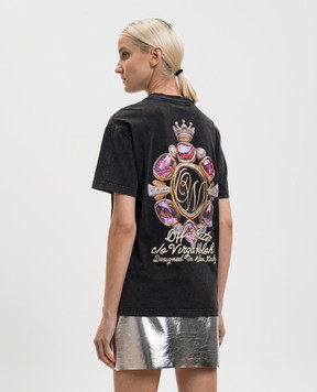 Off-White Royal grey T-shirt with logo 2AA089S26JER008