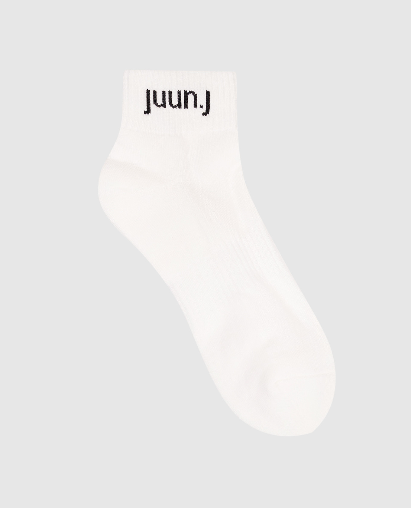 

White socks with logo pattern Juun.j