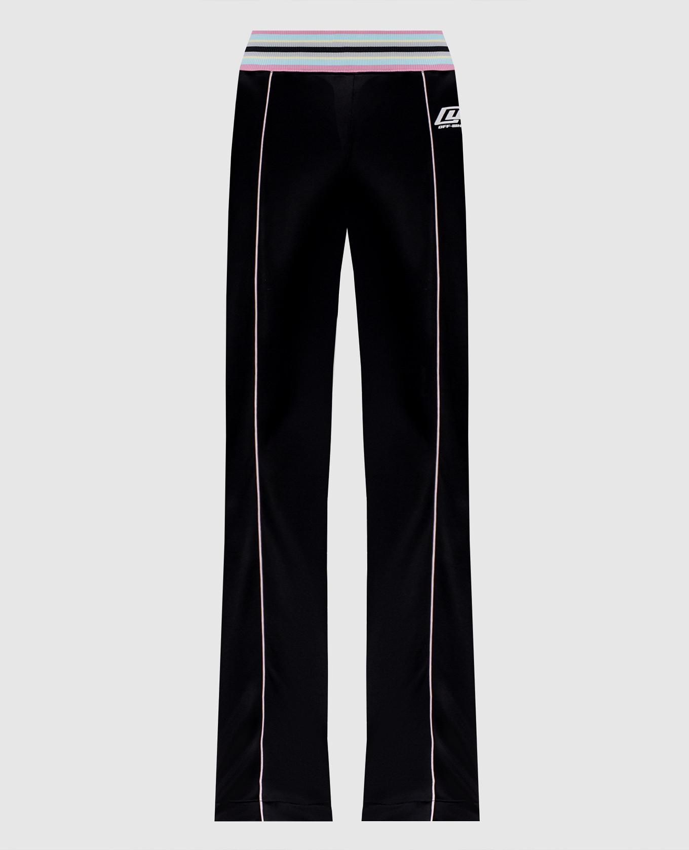 Black Fluid Track Sweatpants