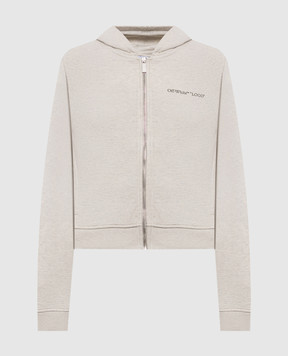 Off-White Beige melange sports jacket 2FE00510T