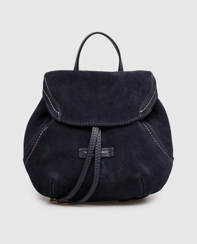 Gianni Chiarini Violette blue suede backpack BS12238CMPL
