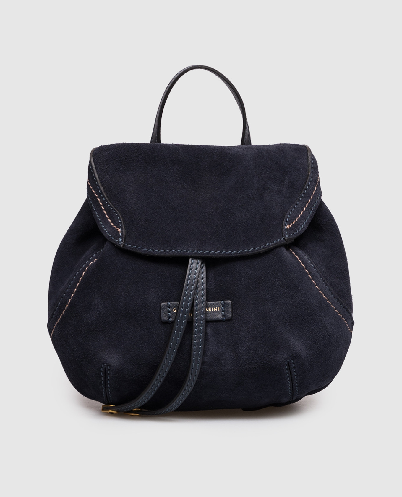 Violette blue suede backpack