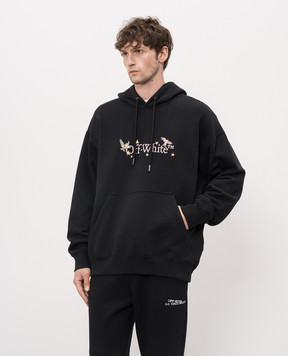 Off-White Black hoodie with Dream Arrow print 44MBB085Z26F003
