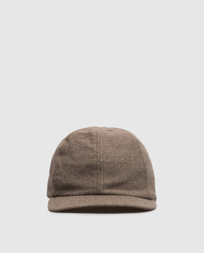 Doriani Cashmere Brown wool cap 191T125T125