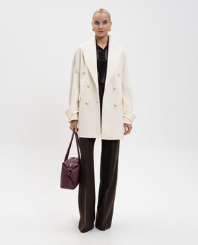 Ermanno Scervino White double-breasted wool coat D476D702NKW
