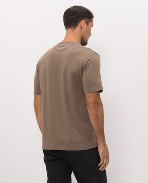 Stefano Ricci Brown T-shirt with emblem SFRMNH6104920803