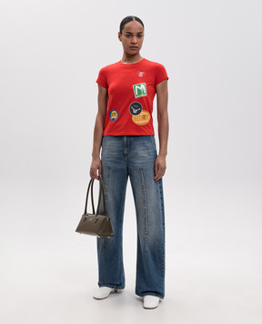 Maison Margiela MM6 Red T-shirt with print S52GC0373M20050