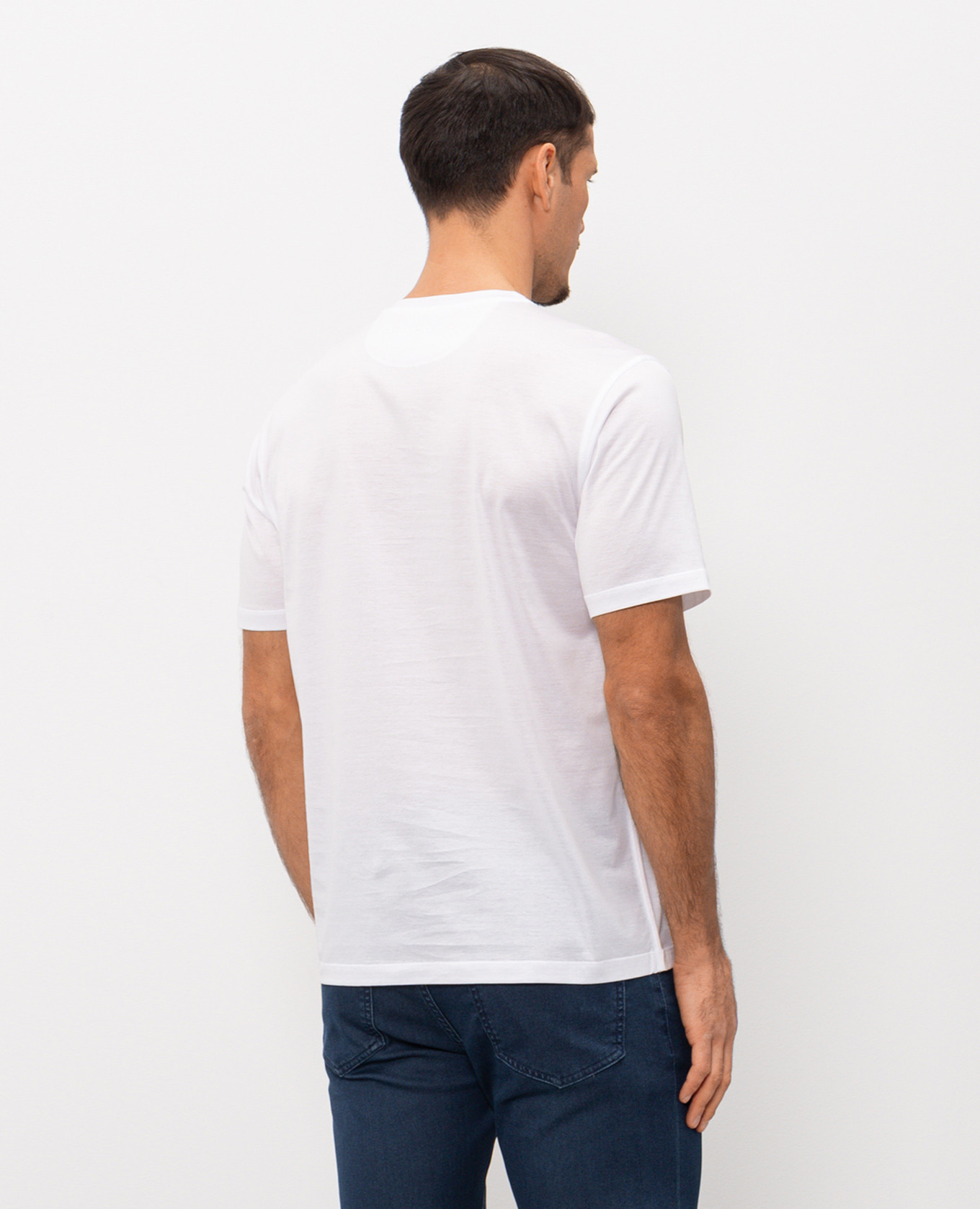 

White T-shirt with monogram Stefano Ricci