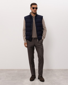 Stefano Ricci Brown wool pants M1T80A0000W610