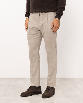 MooRER ANTON gray wool pants ANTONFSR