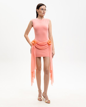 David Koma Pink mini dress with appliques RE26DK46D