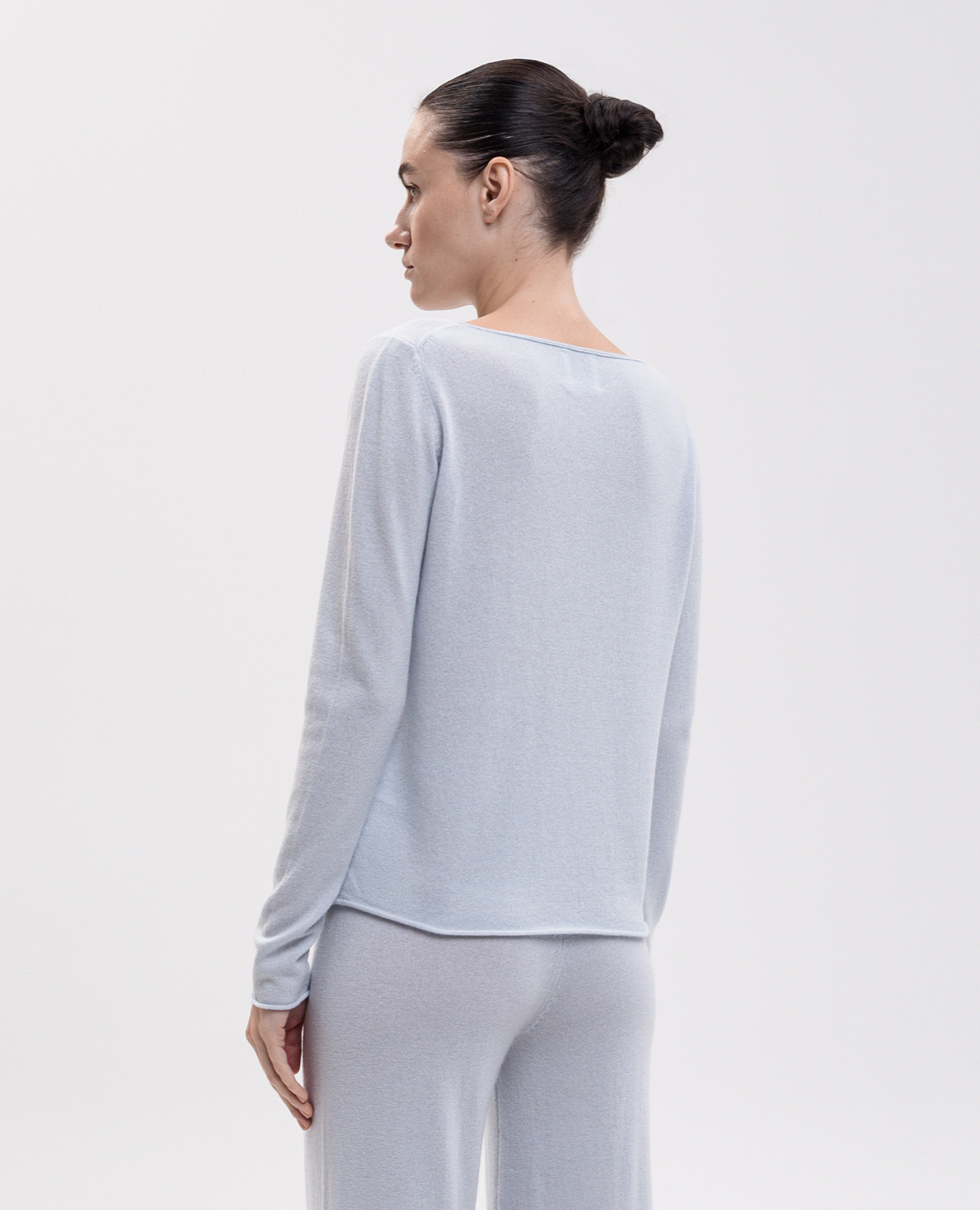 Blue cashmere jumper Allude 4