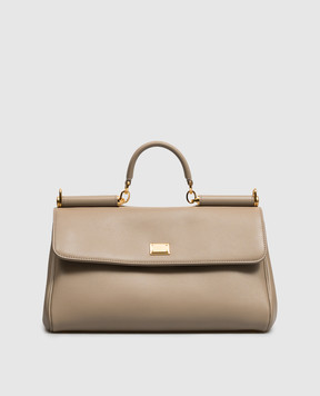 Dolce&Gabbana Beige leather bag My Sicily BB7782B7321