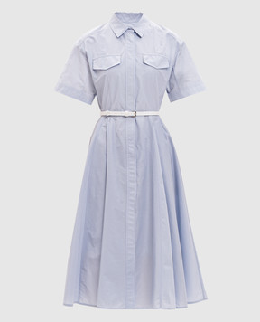 Juun.j Blue shirt dress with belt JW6471W52Q