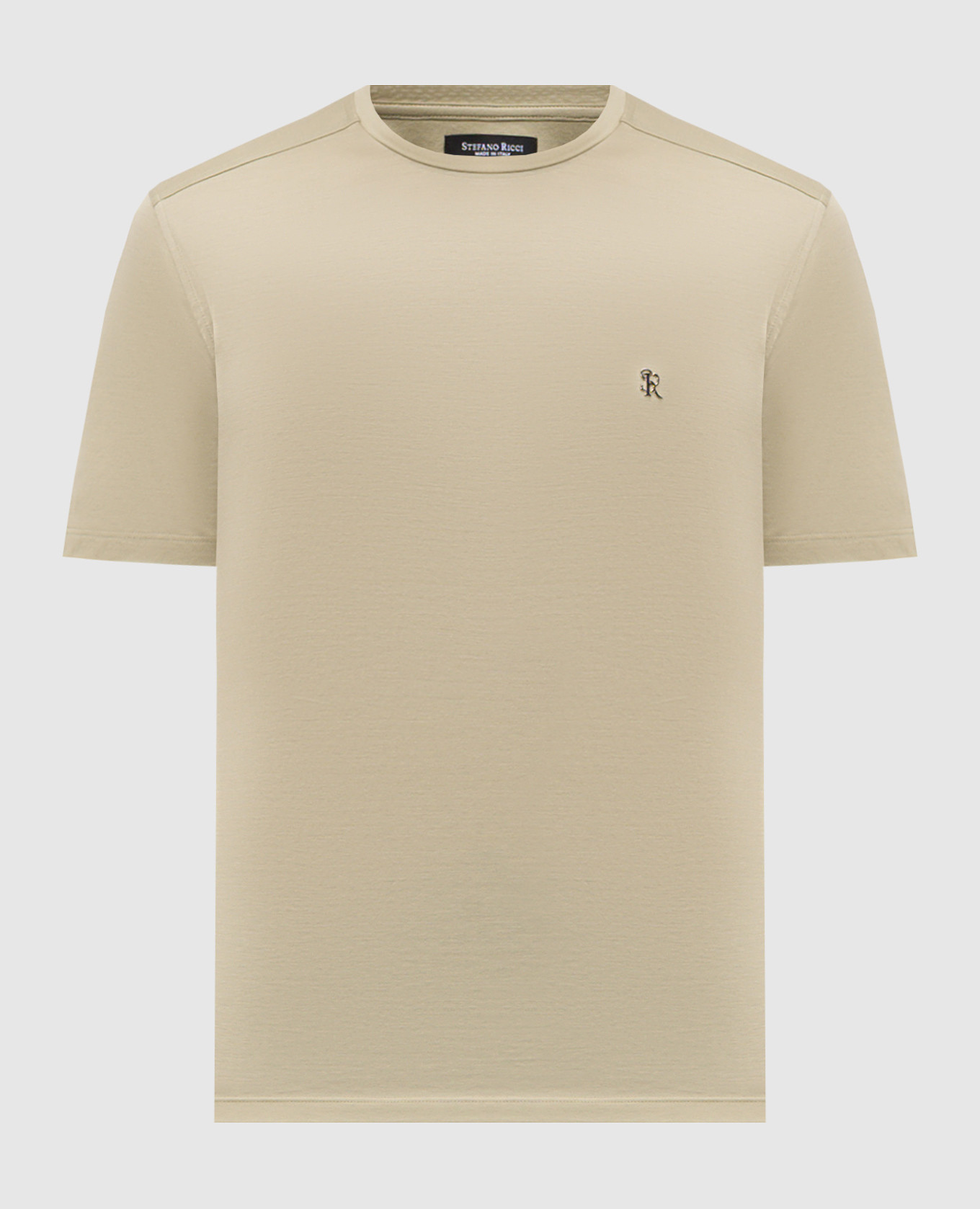 Green T-shirt with monogram logo