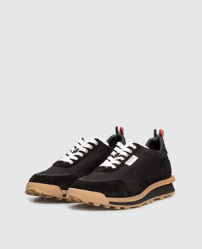 Thom Browne Black combination sneakers with logo MFD271BF0488