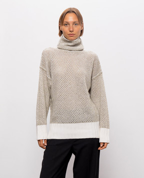 Twinset Ivory sweater with lurex 262TF3010