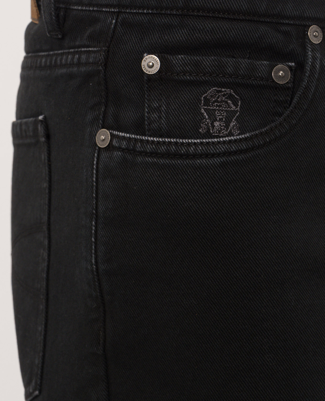 Black jeans with holes Brunello Cucinelli 5