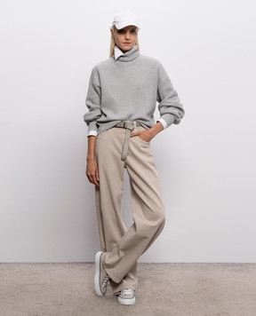 Brunello Cucinelli Gray cashmere sweater M1E224744