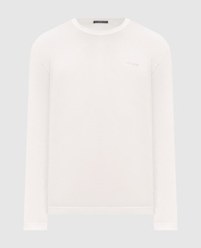C.P. Company White long sleeve with logo print MTS157A006374G