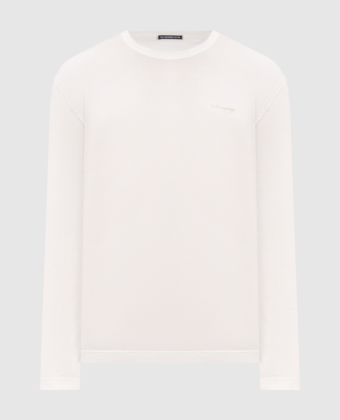 White long sleeve with logo print