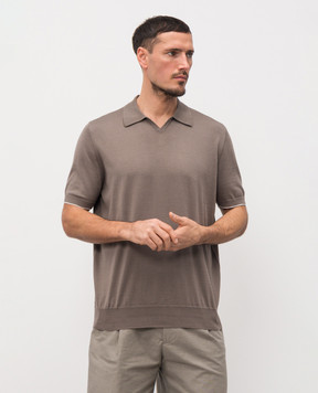 Brunello Cucinelli Brown polo M29800145