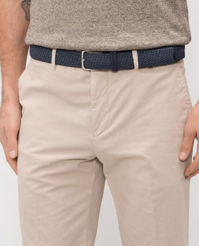 ISAIA Braided belt in blue FB0047PLF61