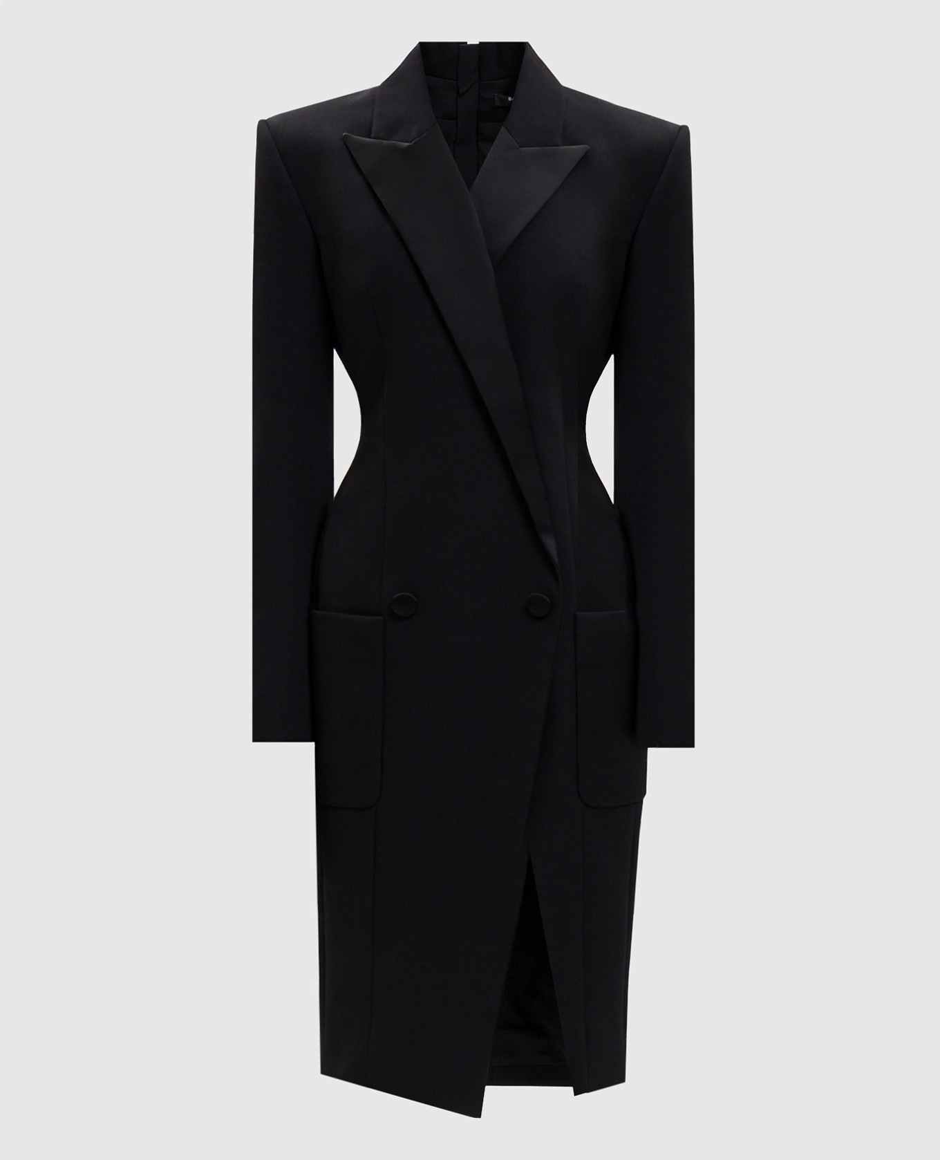 Black wool jacket dress Balmain