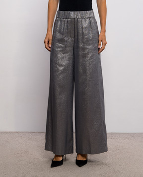 Peserico Silver lurex pants A0405207007