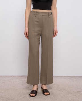 Brunello Cucinelli Brown linen pants MH126P9184