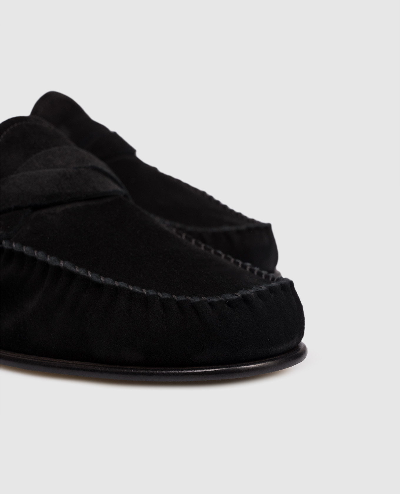 Black suede loafers with logo Tom Ford 5