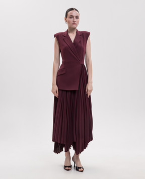 Simkhai Burgundy midi dress with double construction 4261226CP