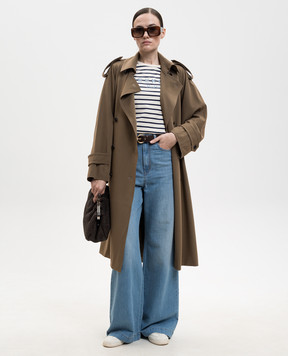 Max Mara Brown CERTO wool trench coat MXMCERTO