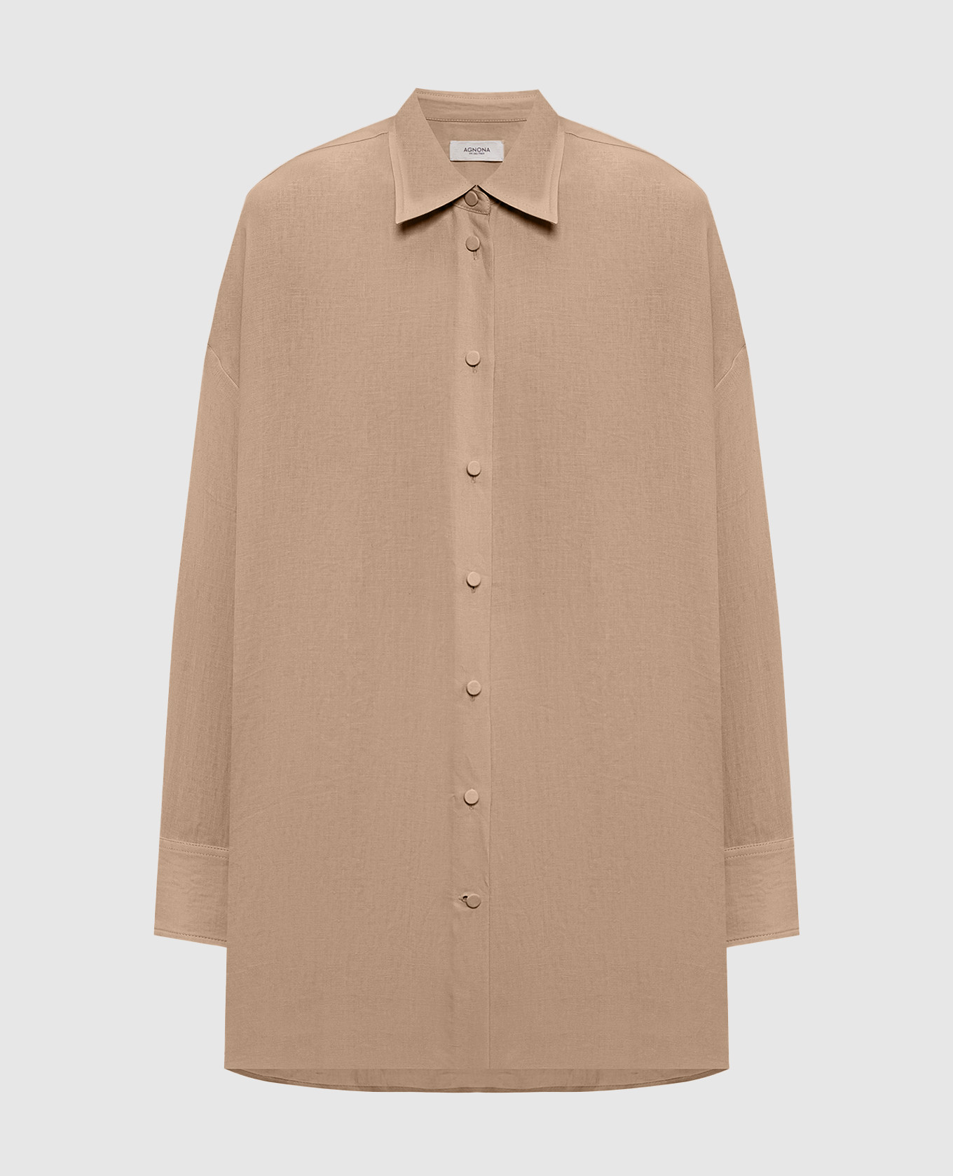 Brown linen shirt