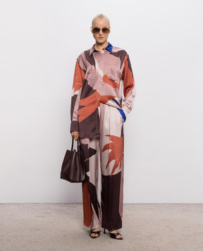 Victoria Beckham Cecilia printed pants 1226WTR002857R