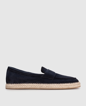 Santoni Blue suede espadrilles MBCD22193PBTTSE2