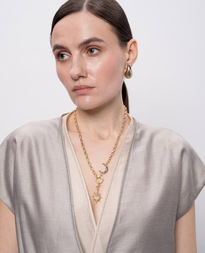 Oceanus Soluna Cosmic gold chain with pendants SOLUNACOSMIC
