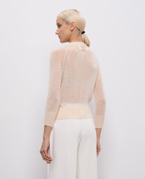 Ermanno Scervino Beige cashmere jumper D485L313APKFX