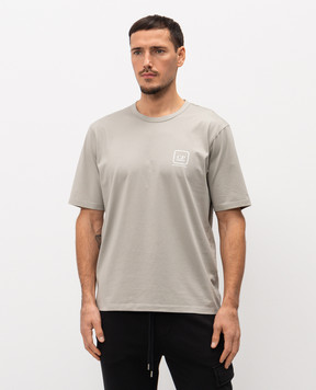 C.P. Company Metropolis Khaki T-shirt with print LTS055A006370W