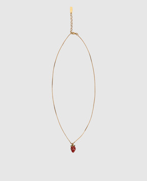 Saint Laurent Strawberry gold chain 859898Y1521
