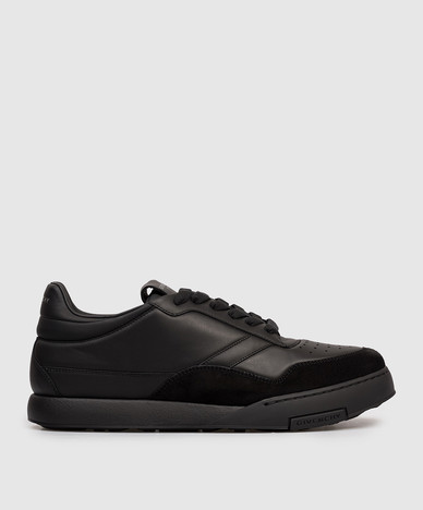 Yard black leather sneakers