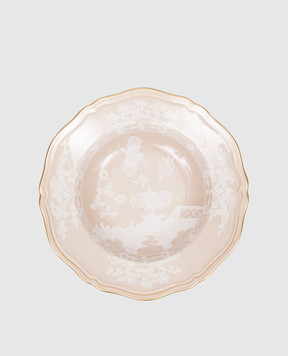 Ginori 1735 Beige porcelain soup plate 003RG00FPT210010240